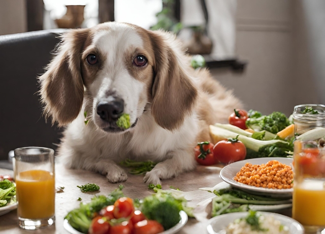 vegetarisch voer voor hond