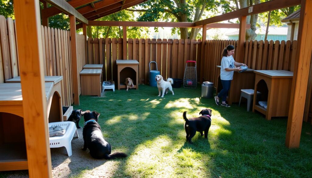 Hondenkennel onderhoud
