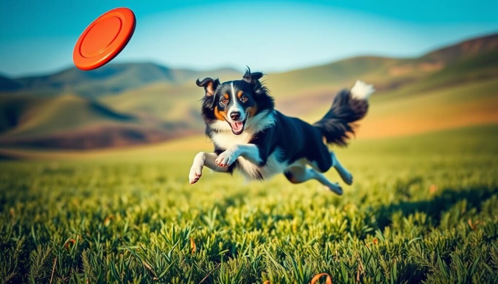 Bordercollie in actie