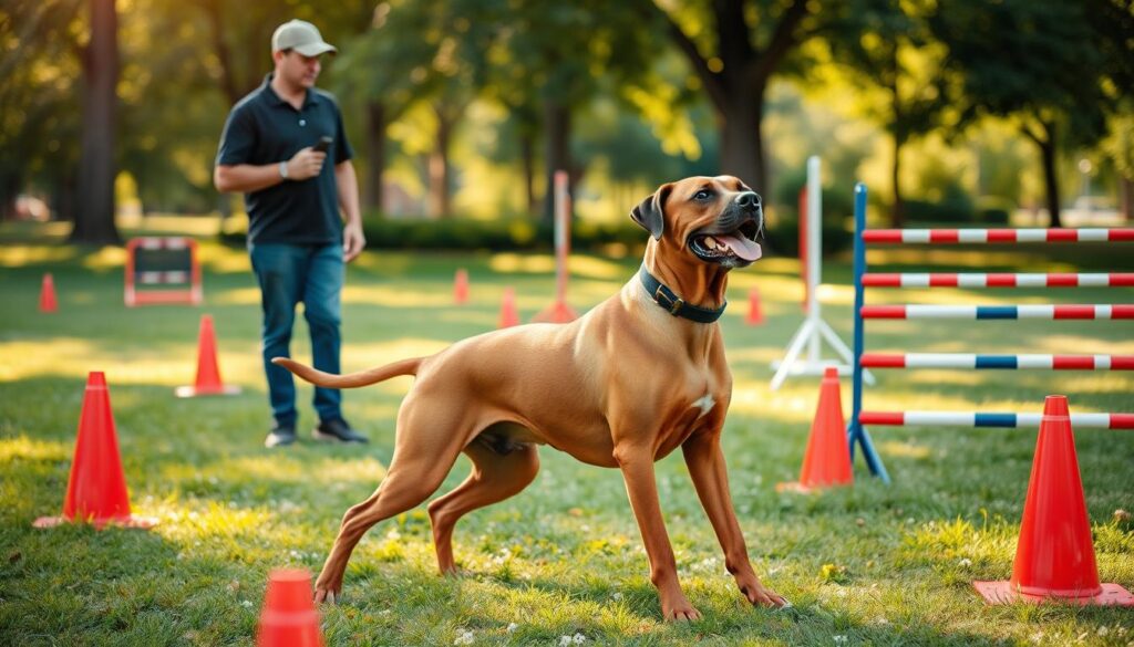 Rhodesian Ridgeback training