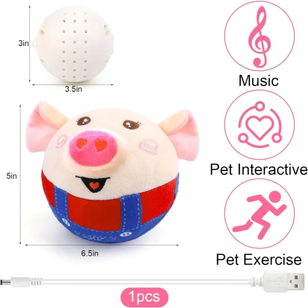 Boeiend en interactief paaspluche hondenspeelgoed met opname- en muziekmodi - Stimulerend en innovatief speelgoed voor klein, medium, - Afbeelding 5